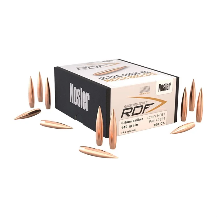 NOSLER, INC.RDF 6.5MM (0.264″) HPBT RIFLE BULLETS