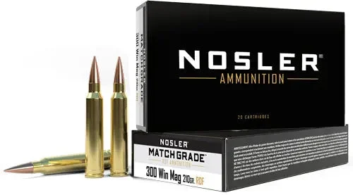 NOSLER MATCH 300 WIN MAG 210GR REDUCED DRAG HPBT 20RD