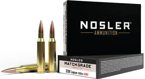 NOSLER MATCH 338 LAPUA MAG 300GR CUSTOM HPBT 20RD