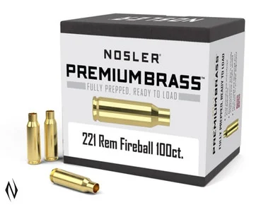 NOSLER PREMIUM BRASS 221 REM FIREBALL 100PK
