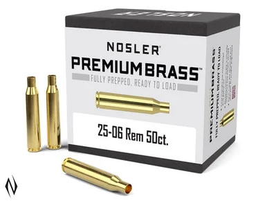 NOSLER PREMIUM BRASS 25-06 REM 50PK