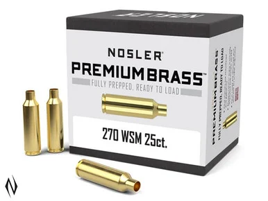NOSLER PREMIUM BRASS 270 WSM 25PK