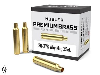 NOSLER PREMIUM BRASS 30-378 WBY 25PK