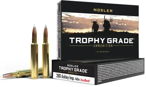 NOSLER TROPHY 280 ACK IMP 140GR ACCUBOND 20RD