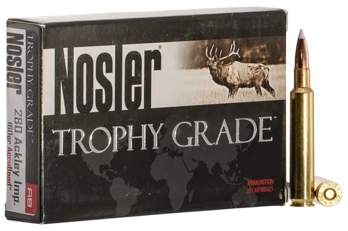 Nosler Trophy, 280 Ackley Improved, 160gr, AccuBond, 20rd Box