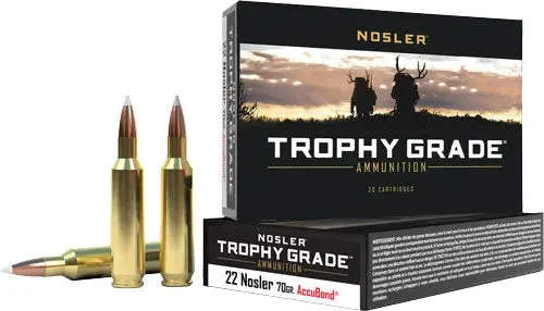 NOSLER TROPHY GRADE 22 NOSLER 70GR ACCUBOND TIP 20RD