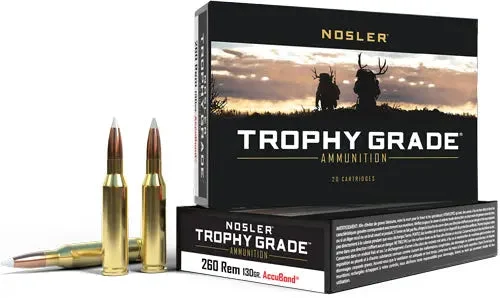 NOSLER TROPHY GRADE 260 REM 130GR ACCUBOND 20RD