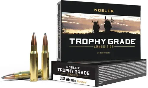 NOSLER TROPHY GRADE 308 WIN 165GR PARTITION 20RD