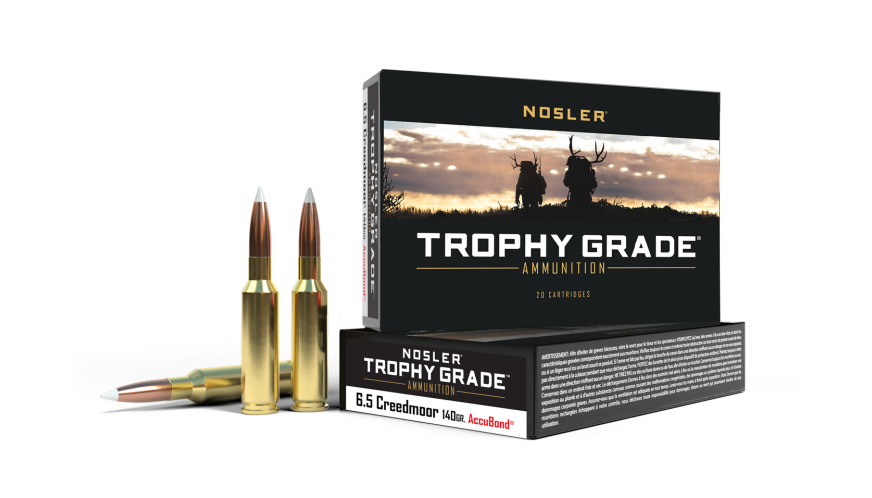 Nosler Trophy Grade 6.5 Creedmoor AccuBond 140 gr – Precision Hunting Ammo | 20 Rounds