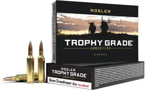 NOSLER TROPHY GRADE 6MM CM 90GR ACCUBOND TIP 20RD