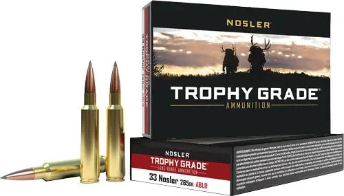 NOSLER TROPHY GRADE LR 33 NOSLER 265GR ABLR 20RD