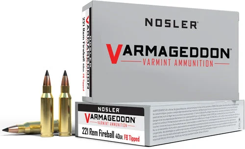 NOSLER VARMAGEDDON 221 REM FIREBALL 40GR FBT 20RD