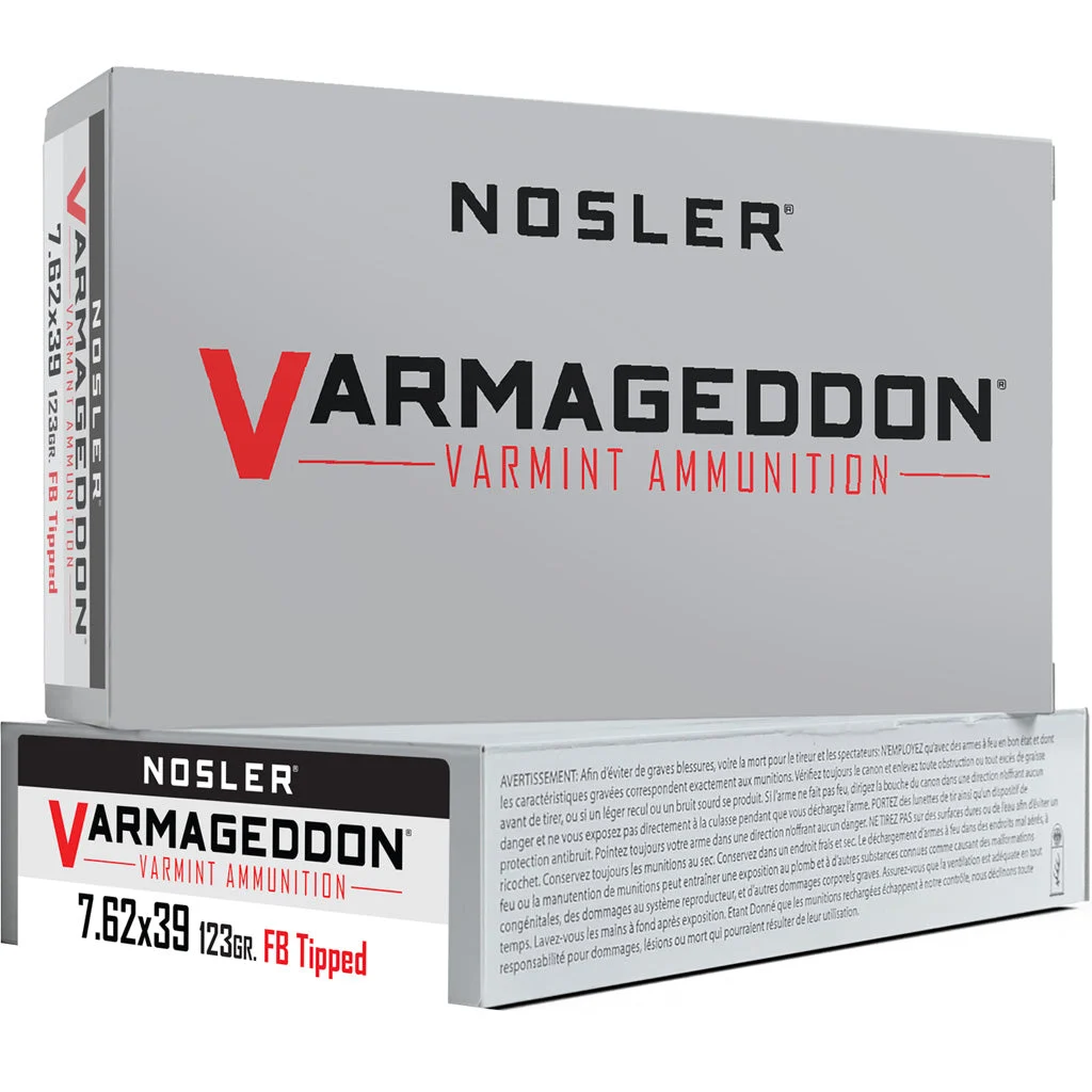Nosler Varmageddon 7.62x39mm 123 gr PolyTip ammo
