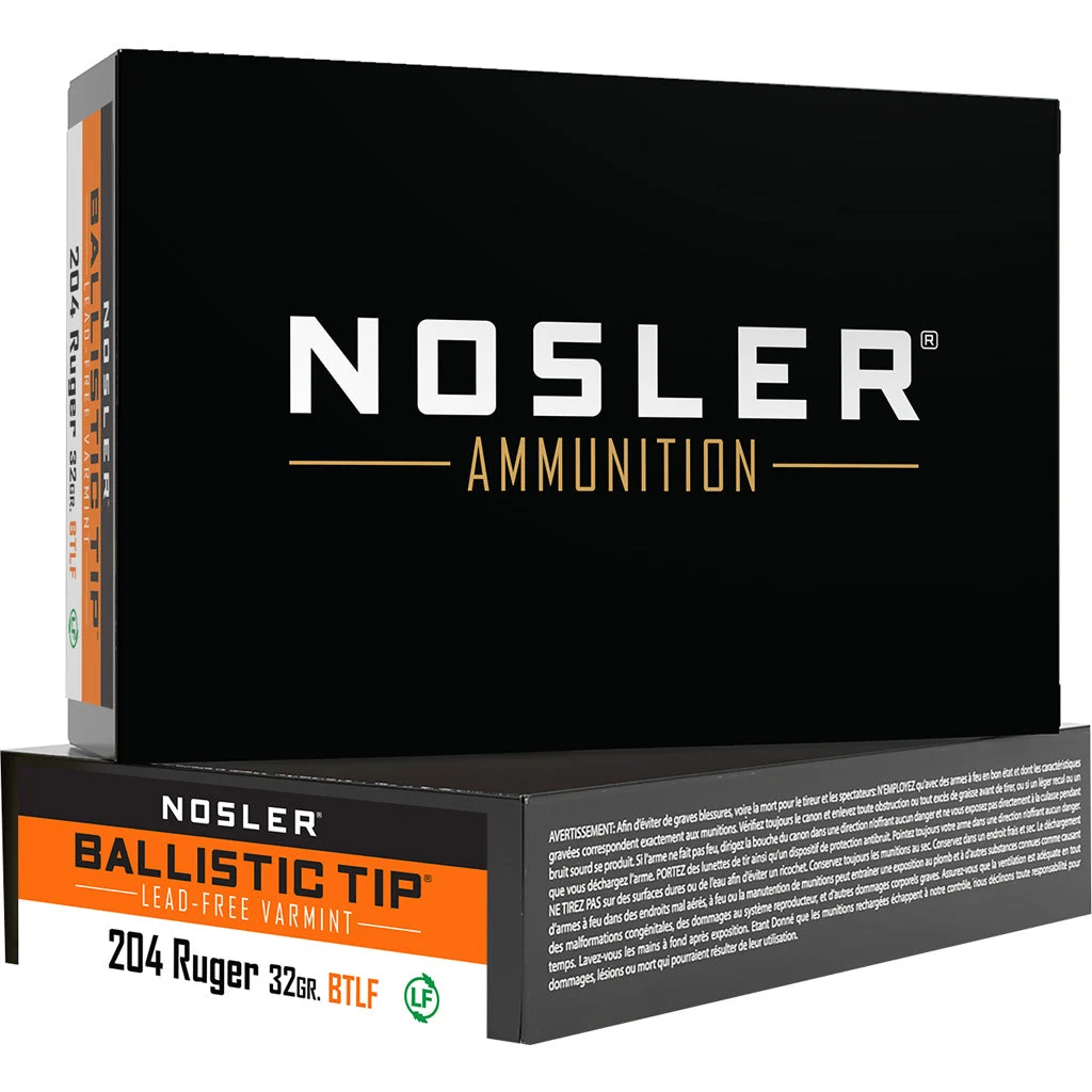 Nosler Varmint Ballistic Tip .204 Ruger 32 gr PolyTip ammo