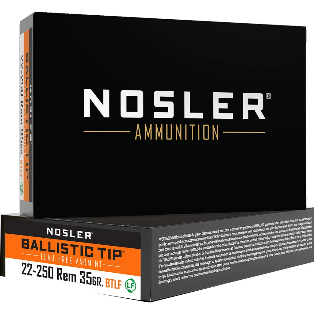 Nosler Varmint Ballistic Tip .22-250 Remington 35 gr PolyTip ammo