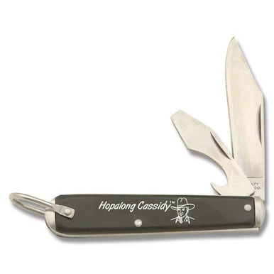 Novelty Knife Co. Hopalong Cassidy 2.37in Clip Point Folding Knife NV238
