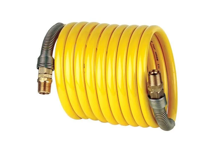 Nylon Coiled Air Hose Assembly – 3/8″ ID x 12′