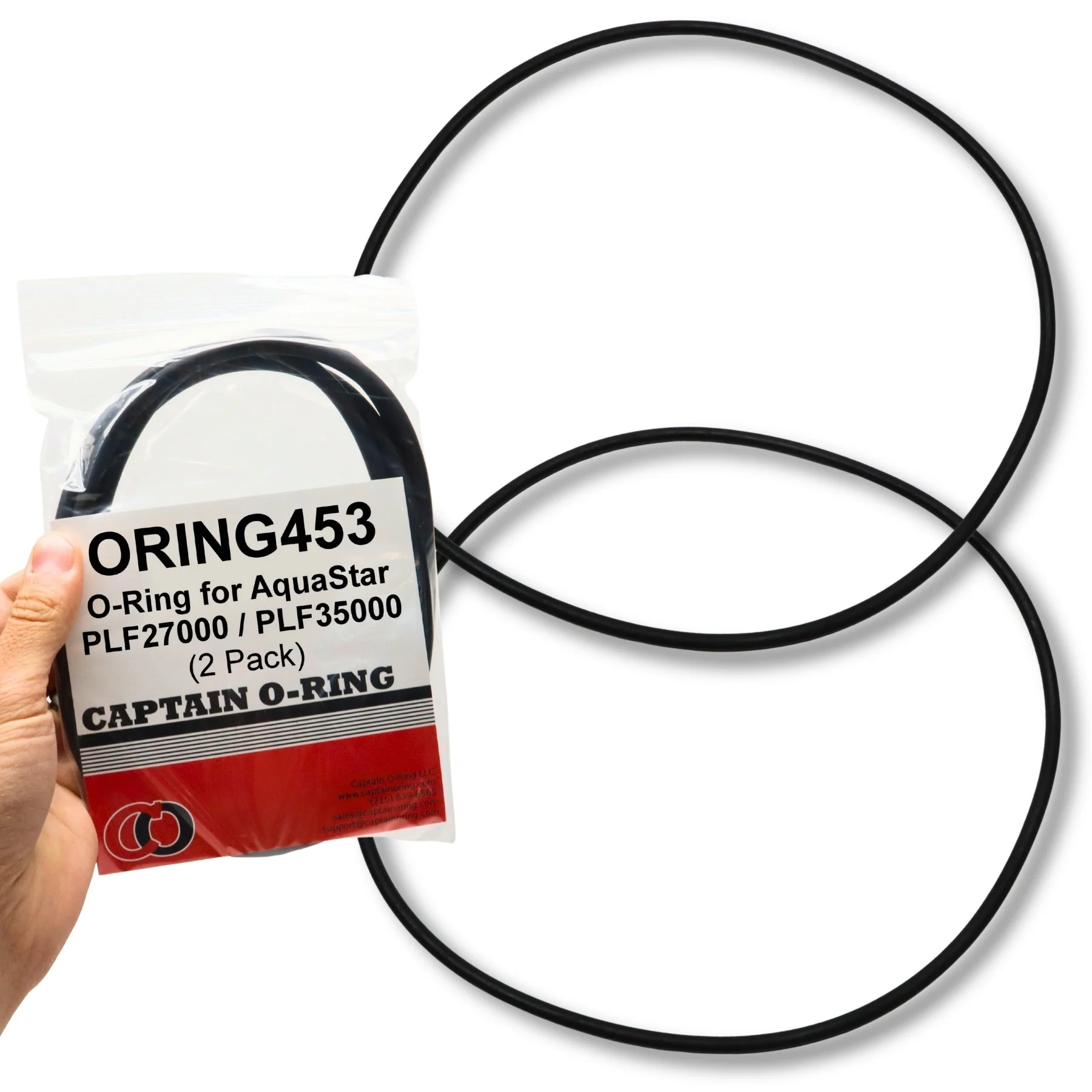 O-RING453 Lid O-Ring for AquaStar PLF27000 and PLF35000 Pipeline Filters (2 Pack)