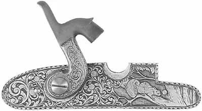 Ohio Squirrel Cap Lock,right hand, percussion lock, by R. E. Davis