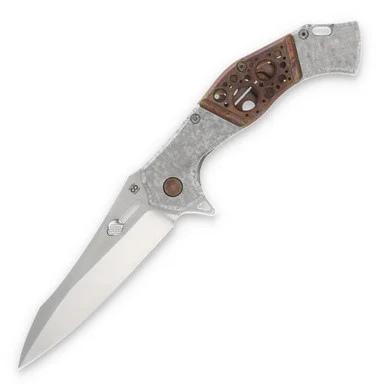 Olamic Soloist Agent Ti Antique Frosty Faux Bolster 4.12in Satin Blade 203-A