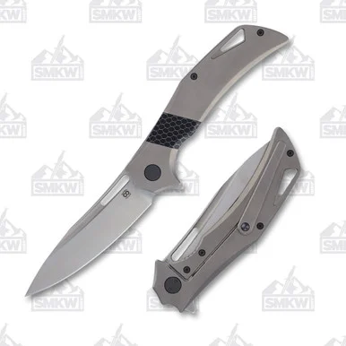Olamic Swish Slicer Folding Knife 578-S Light Blast with C-Tek Inlay S578