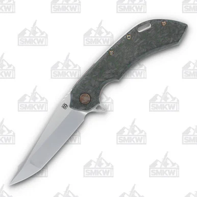 Olamic Wayfarer 247 Folding Knife T-033Q Companto Green Dark Matter Fat Carbon (Neontropic) T033Q