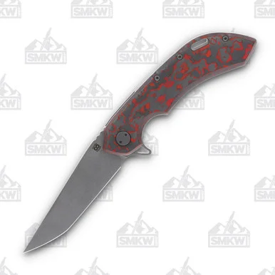 Olamic Wayfarer 247 Folding Knife T-035Q Companto Lava Flow Fat Carbon (Kinetic Mist) T035Q