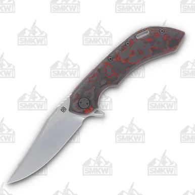 Olamic Wayfarer 247 Folding Knife T-066B Lava Flow FatCarbon/Stonewash T066B