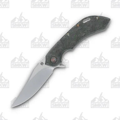 Olamic Wayfarer 247 Folding Knife T-071B Green BlackMatter FatCarbon/Neontropic T071B