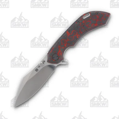 Olamic Wayfarer 247 Folding Knife T-081C Lava Flow FatCarbon/Light Blast T081C