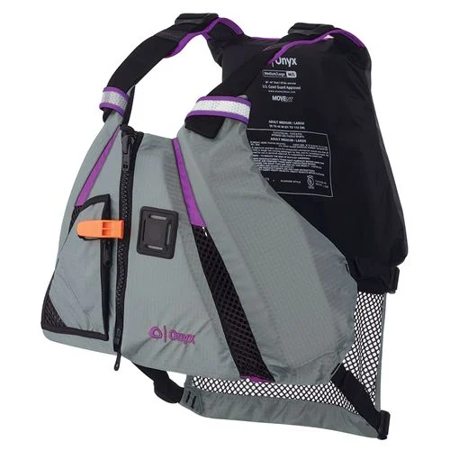 Onyx MoveVent Dynamic Paddle Sports Vest – Purple/Grey – Medium/Large – 122200-600-040-18