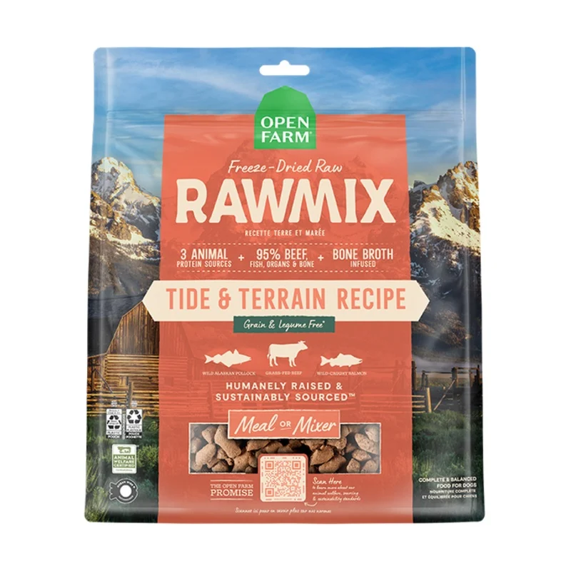 Open Farm RawMix Tide & Terrain Freeze Dried Raw Recipe for Dogs