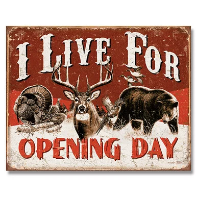 Opening Day Tin Sign SG1816