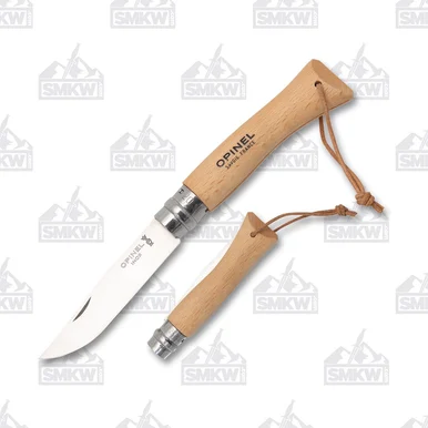 Opinel No 07 Adventurer Folding Knife 3in Plain Edge Beechwood OP001372