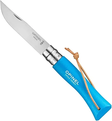 Opinel No.07 Colorama Sky Blue Stainless Steel Folding Knife OP002264CP