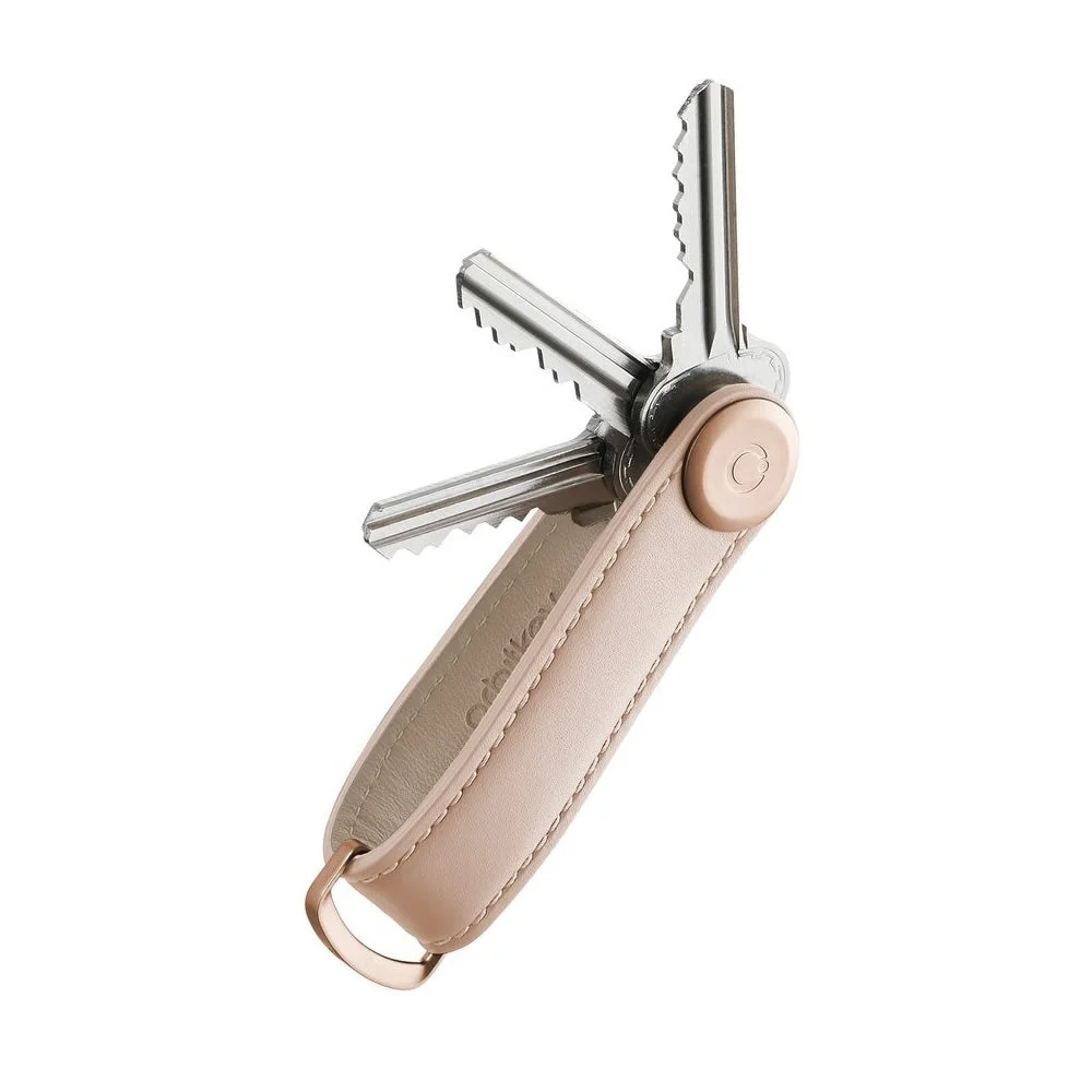 Orbitkey 2.0 Rose Gold Leather Keychain
