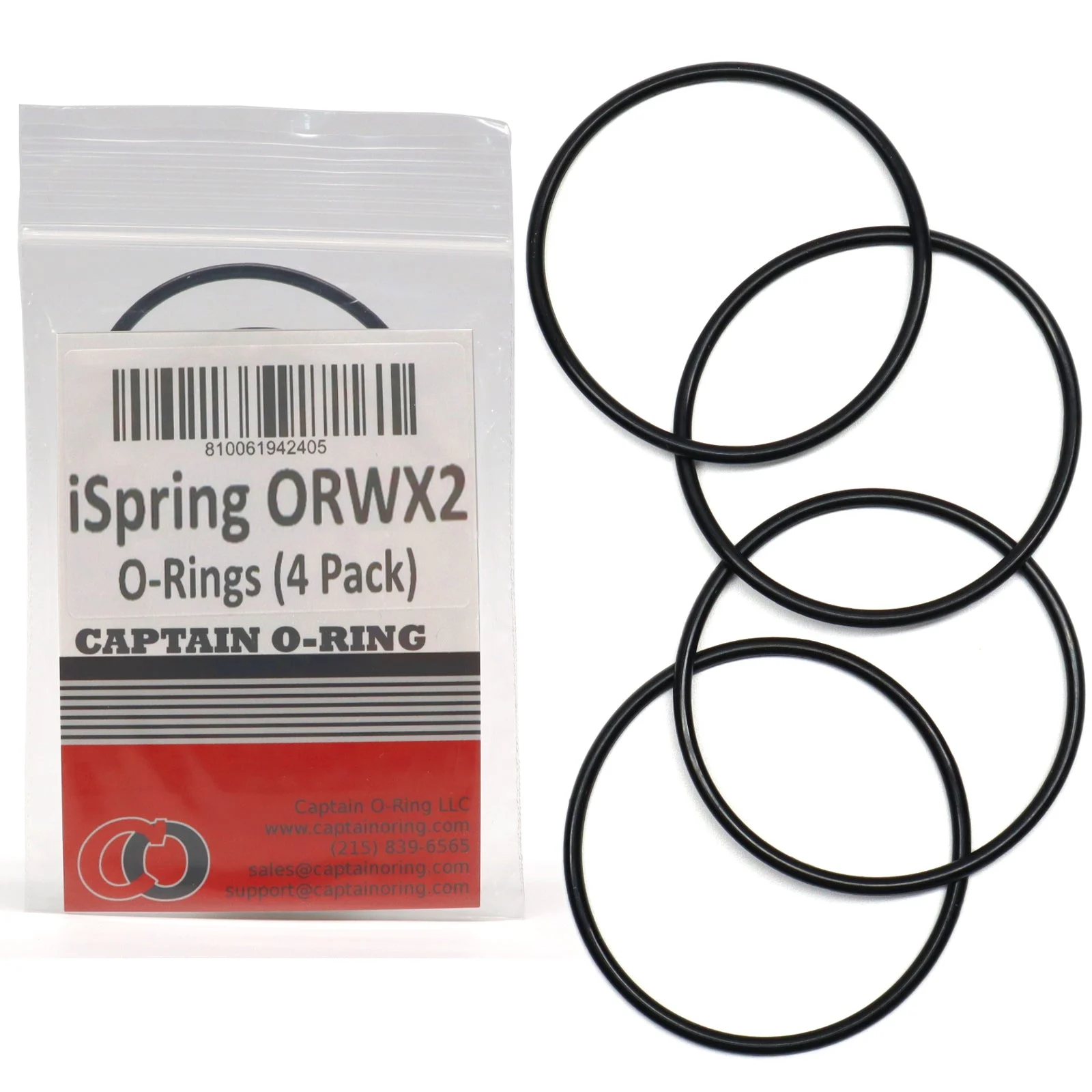 ORWX2 O-Rings for iSpring WSP WSPSL Series Spin Down Sediment Water Filter (4 Pack)