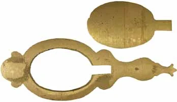 Oval Style Capbox Kit, sand cast brass,5-1/8" overall length