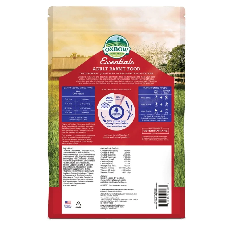 Oxbow Essentials – Adult Rabbit Food