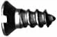 Pack of 12 Wood Screws, #3 x 1/4", flat head for countersink, slotted, unplated steel