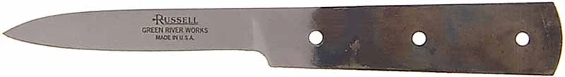 Paring Forged Carbon Steel Blade,3" blade,by Russell Green River, U.S.A.