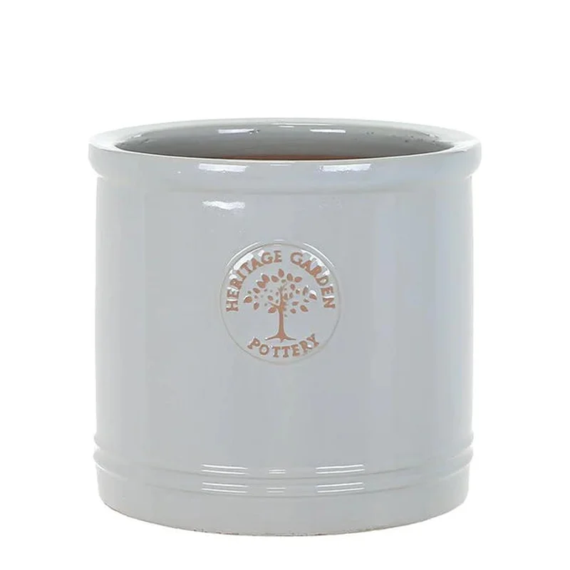 Pastel Grey Heritage Cylinder 20cm