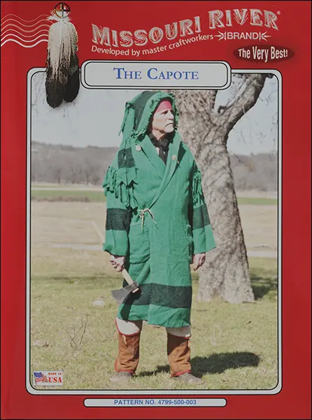 Pattern forBlanket Capote,Men's size 30 to 50,Women's size 8 to 20