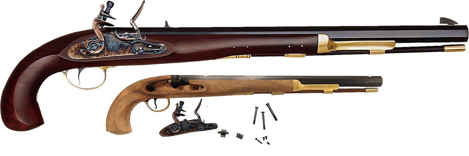 Pedersoli™ Bounty Hunter Pistol Kit - Flintlock Ignition .45 Cal - K.316.450
