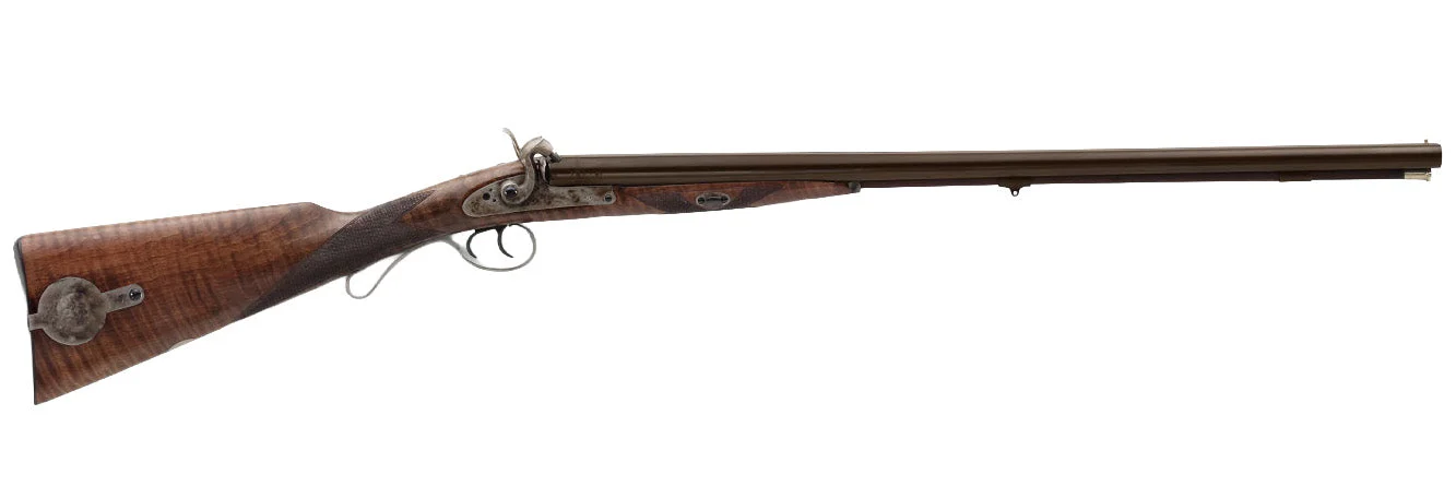 Pedersoli Old English Maple Side by Side Muzzleloader Shotgun - 12 Guage Percussion Ignition - S.297.012