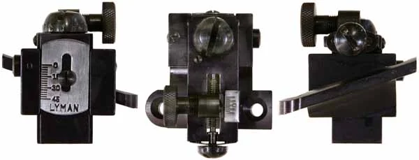 Peep Rear Sight, adjustable,to fit Lyman Great Plains rifle