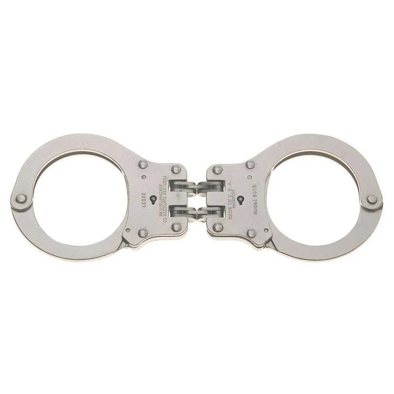 Peerless 801C Hinged Handcuff – Nickel Finish