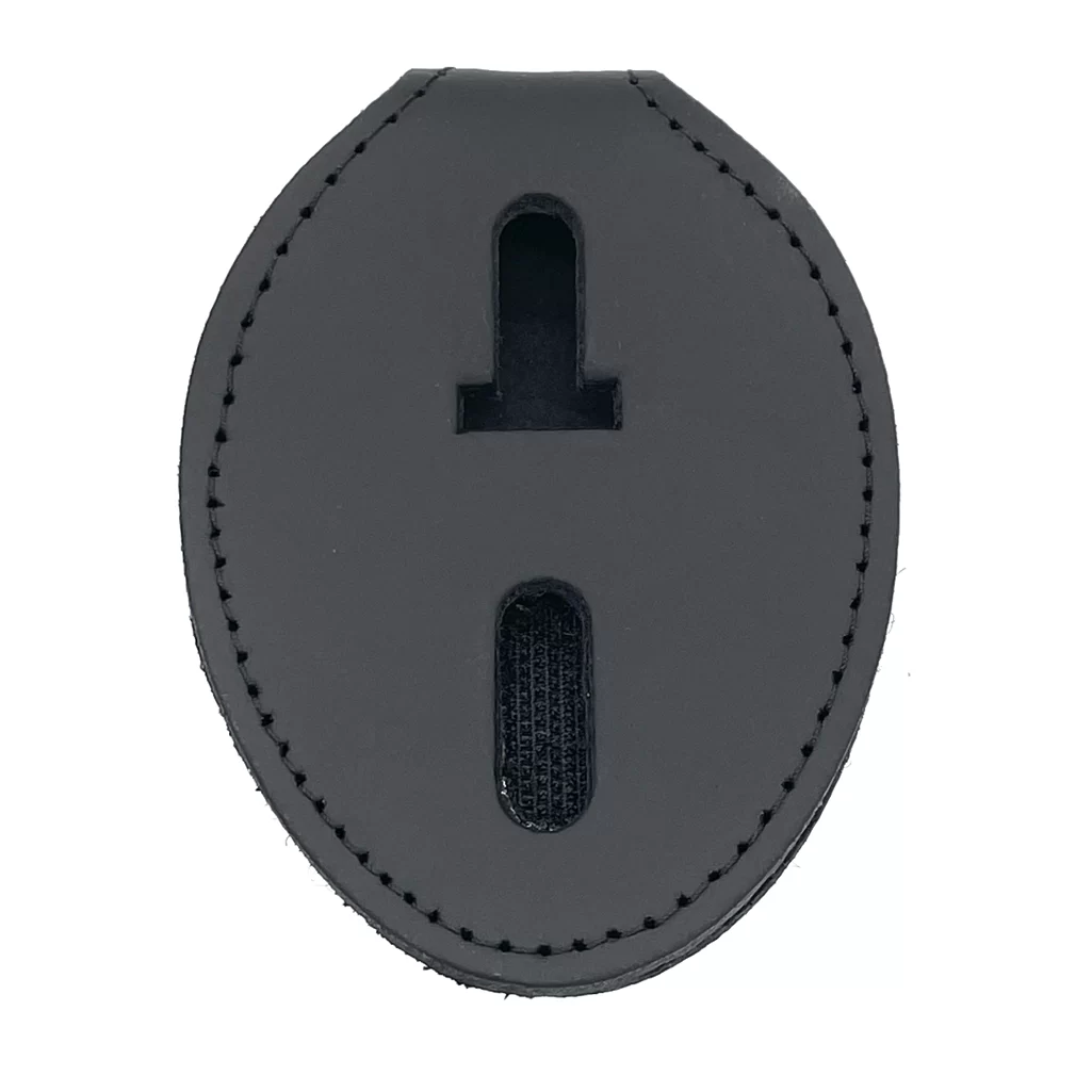 Perfect Fit Pocket & Neck Chain Universal Oval Badge Holder with Velcro Closure
