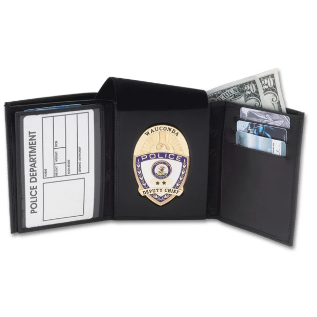 Perfect Fit Traditional Tri-fold Badge Wallet