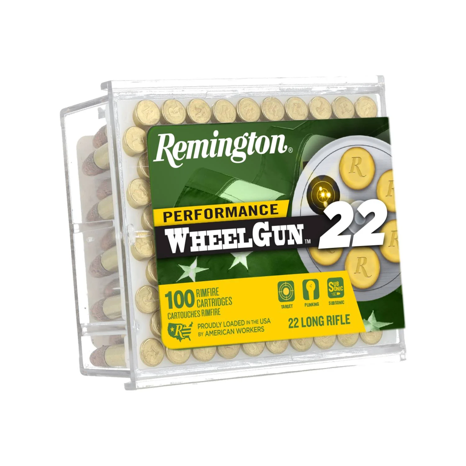 Performance Wheelgun 22, 22 LR, 39 Grain, Truncated Cone Solid Bullet, 770 fps
